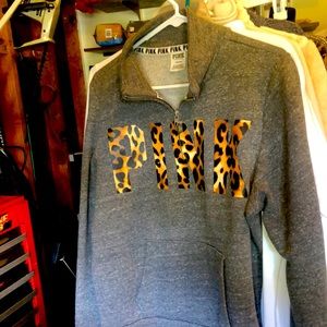 Pink leopard sweatshirt